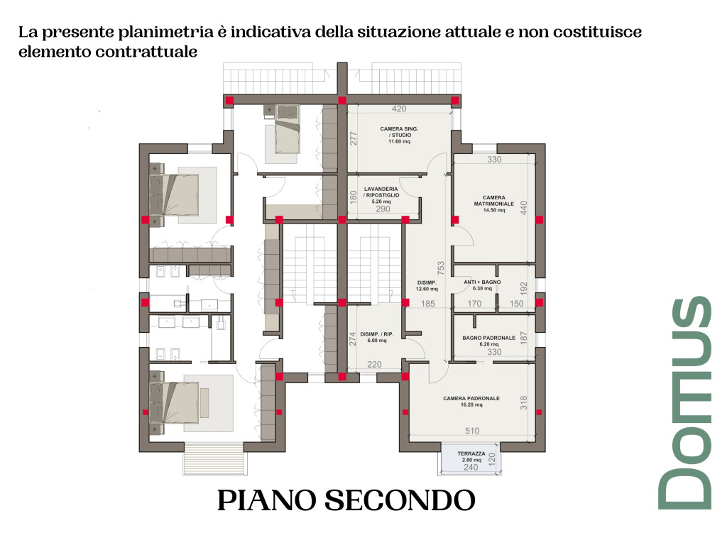PLANIMETRIA PIANO SECONDO